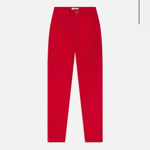 Carolina Herrera Denim - Carolina Herrera Women's High Rise Red Jeans